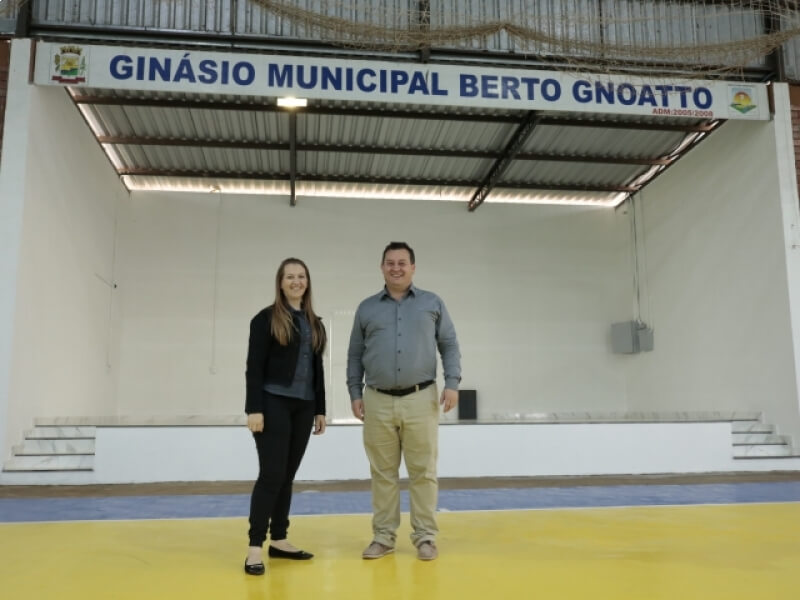 PREFEITURA DE NOVO TIRADENTES REALIZA MELHORIAS NO GINÁSIO MUNICIPAL DE ESPORTES