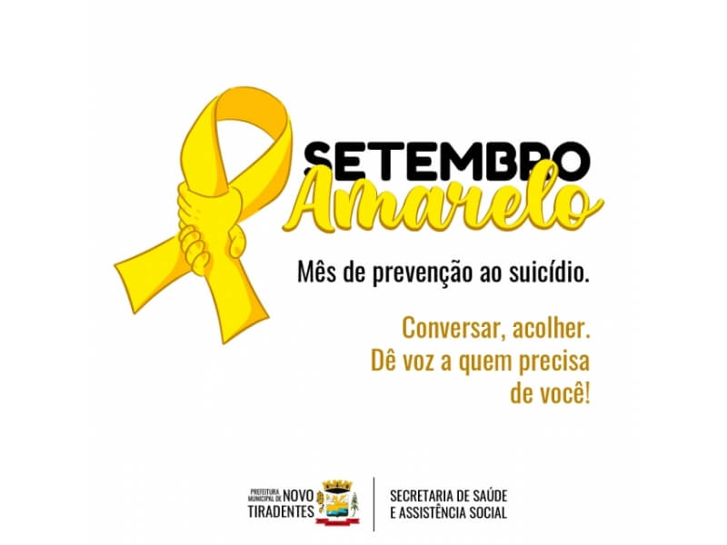 SETEMBRO AMARELO: A VIDA É A MELHOR ESCOLHA!