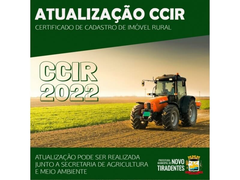 PROPRIETÁRIOS DE IMÓVEIS RURAIS DE NOVO TIRADENTES DEVEM EMITIR O INCRA 2022