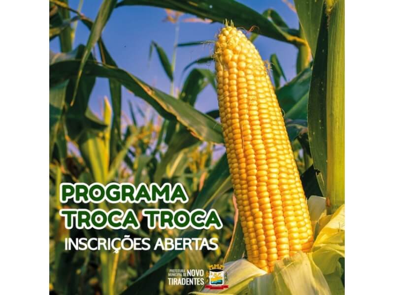 INSCRIÇÕES PARA O PROGRAMA TROCA TROCA ESTÃO SENDO REALIZADAS