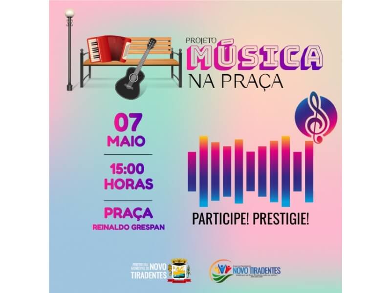 SÁBADO É DIA DE MÚSICA NA PRAÇA