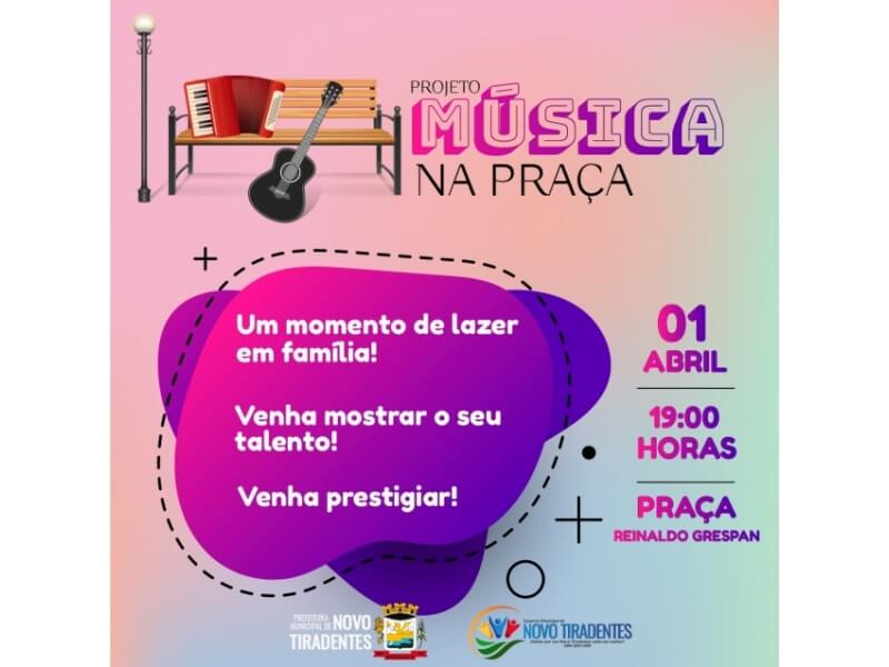 PROJETO MÚSICA NA PRAÇA ABRE ESPAÇO PARA TALENTOS LOCAIS