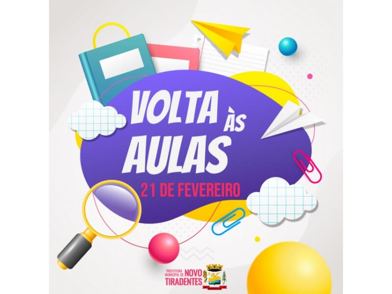 AULAS TERÃO INÍCIO NA PRÓXIMA SEGUNDA-FEIRA, 21