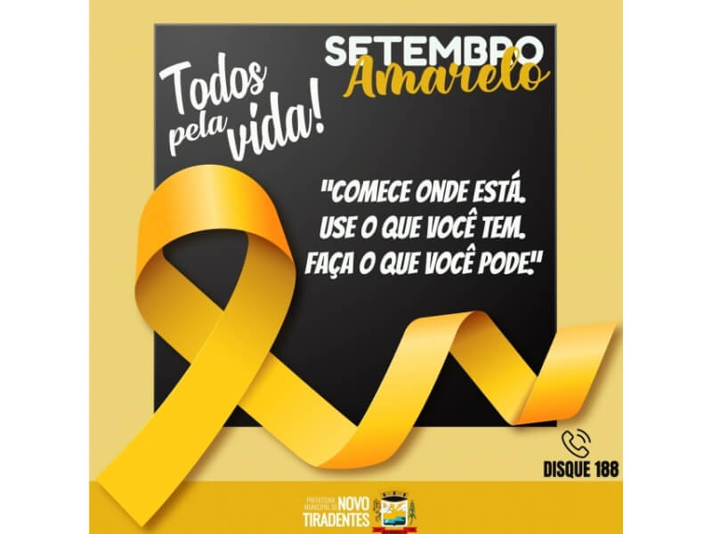 SETEMBRO AMARELO: TODOS PELA VIDA!