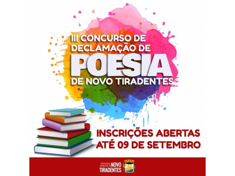 PARTICIPE DO III CONCURSO MUNICIPAL DE DECLAMAÇÃO DE POESIA