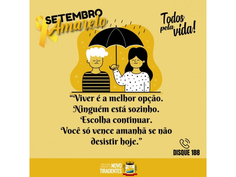 SETEMBRO AMARELO: TODOS PELA VIDA