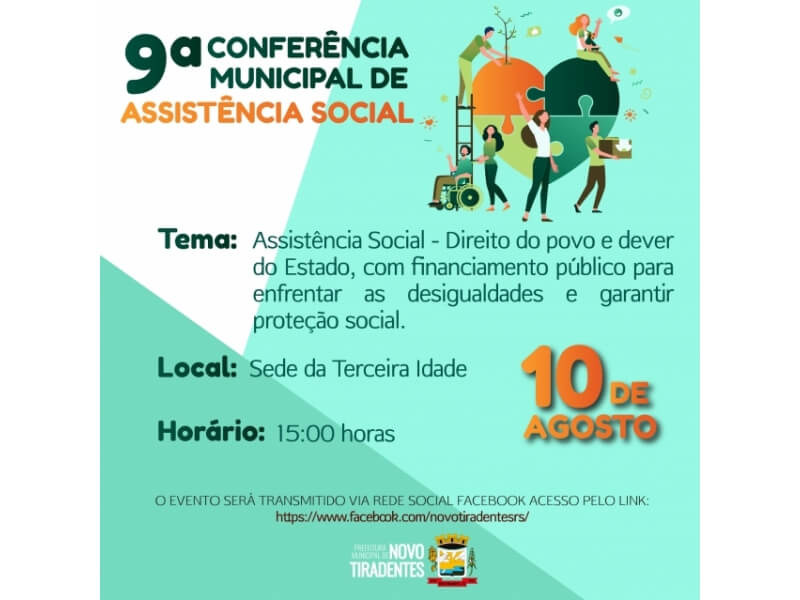 CONFERÊNCIA MUNICIPAL DE ASSISTÊNCIA SOCIAL ACONTECERÁ NO MÊS DE AGOSTO