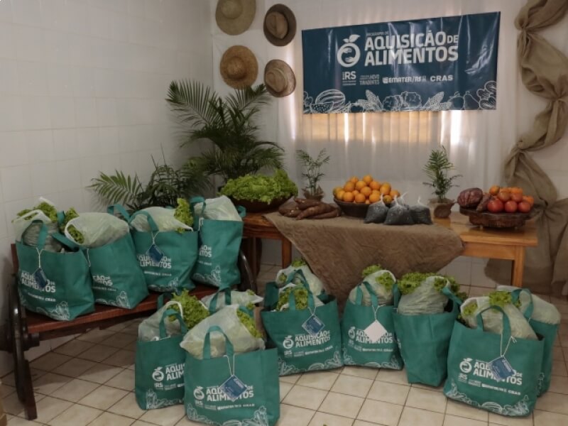 120 FAMÍLIAS SÃO BENEFICIADAS COM O PROGRAMA DE AQUISIÇÃO DE ALIMENTOS EM NOVO TIRADENTES  