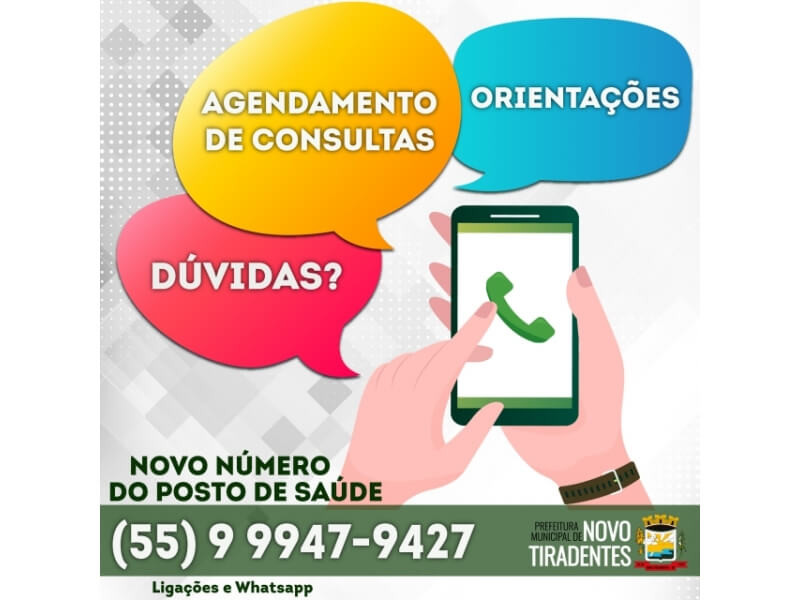 SECRETARIA DA SAÚDE DISPONIBILIZA NOVO NÚMERO DE TELEFONE PARA CONTATO