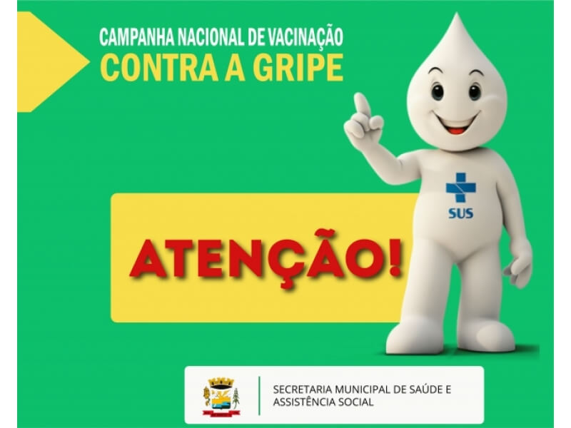 PRÓXIMA ETAPA DA VACINAÇÃO CONTRA A GRIPE ACONTECE A PARTIR DE SEGUNDA DIA 11
