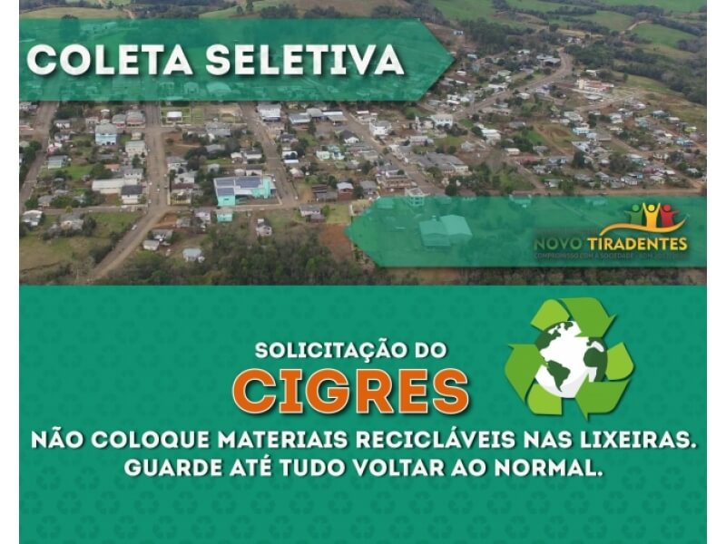COMO IRÁ FUNCIONAR A COLETA SELETIVA NOS PRÓXIMOS DIAS?