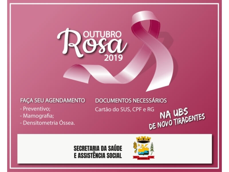 OUTUBRO ROSA: A PREVENÇÃO É O MELHOR CAMINHO