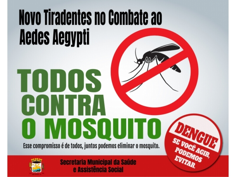 NOVO TIRADENTES TERÁ MUTIRÃO CONTRA A DENGUE NA QUINTA-FEIRA