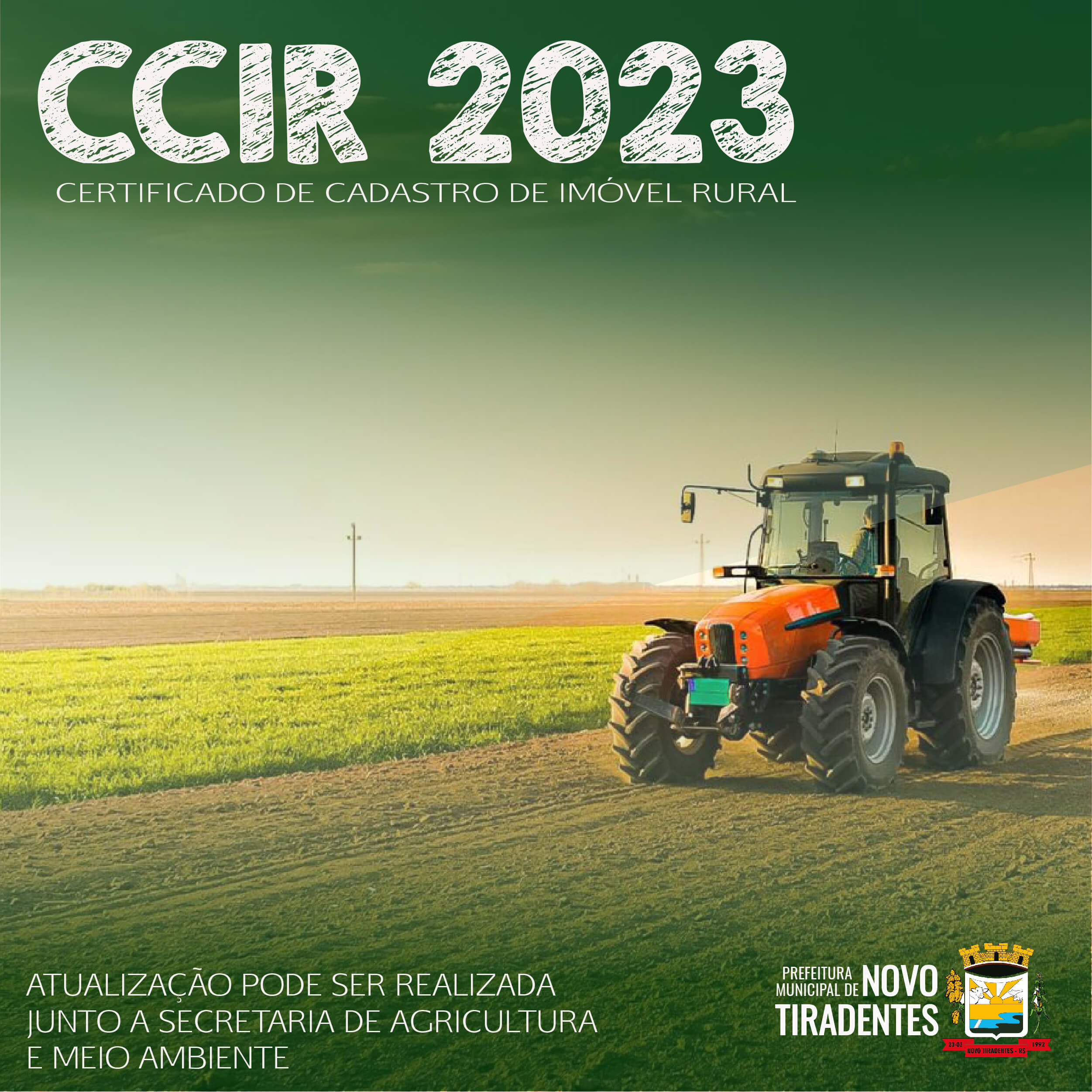 SECRETARIA DE AGRICULTURA E MEIO AMBIENTE ESTÁ REALIZANDO A EMISSÃO DO CCIR INCRA