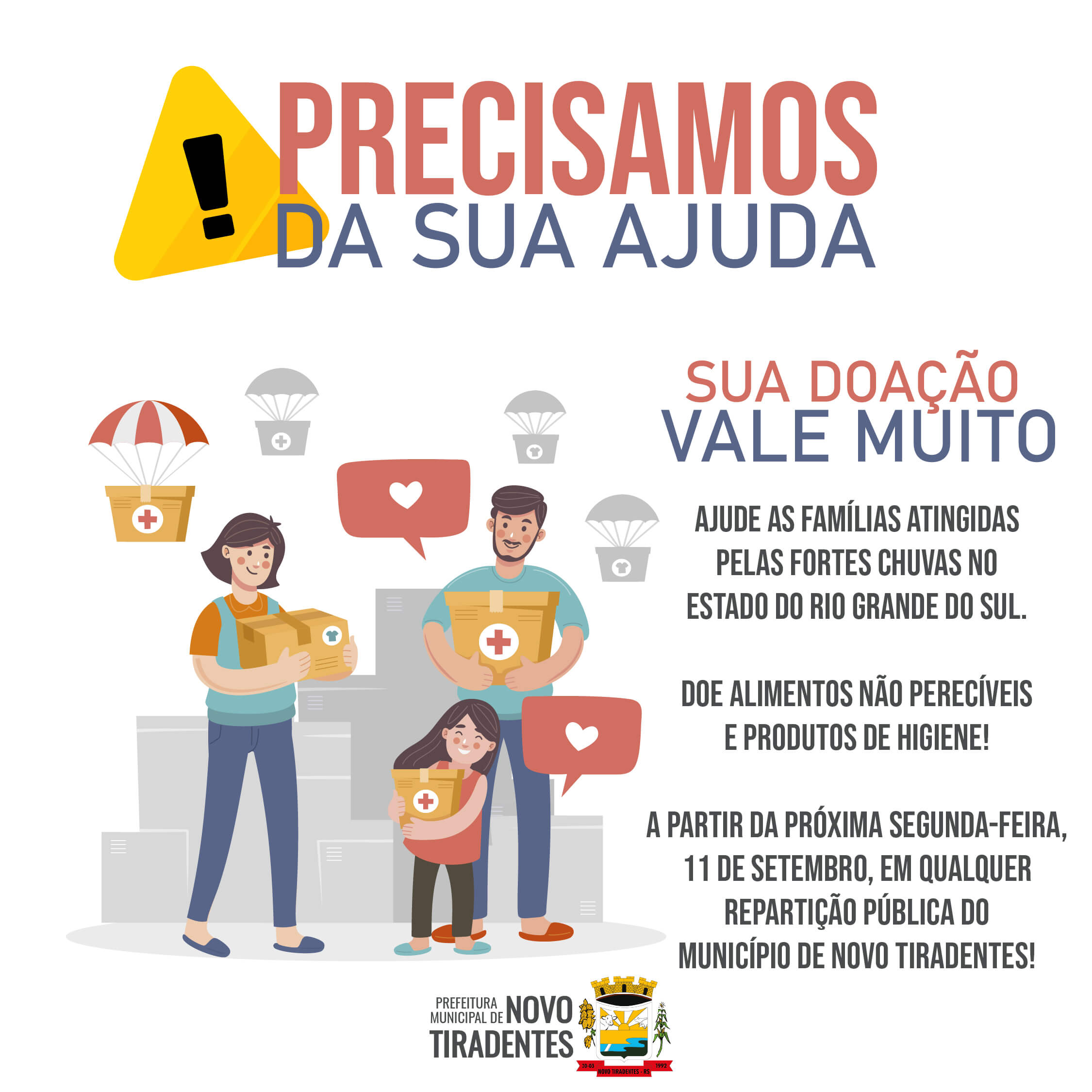 PRECISAMOS DA SUA AJUDA: SUA DOAÇÃO VALE MUITO