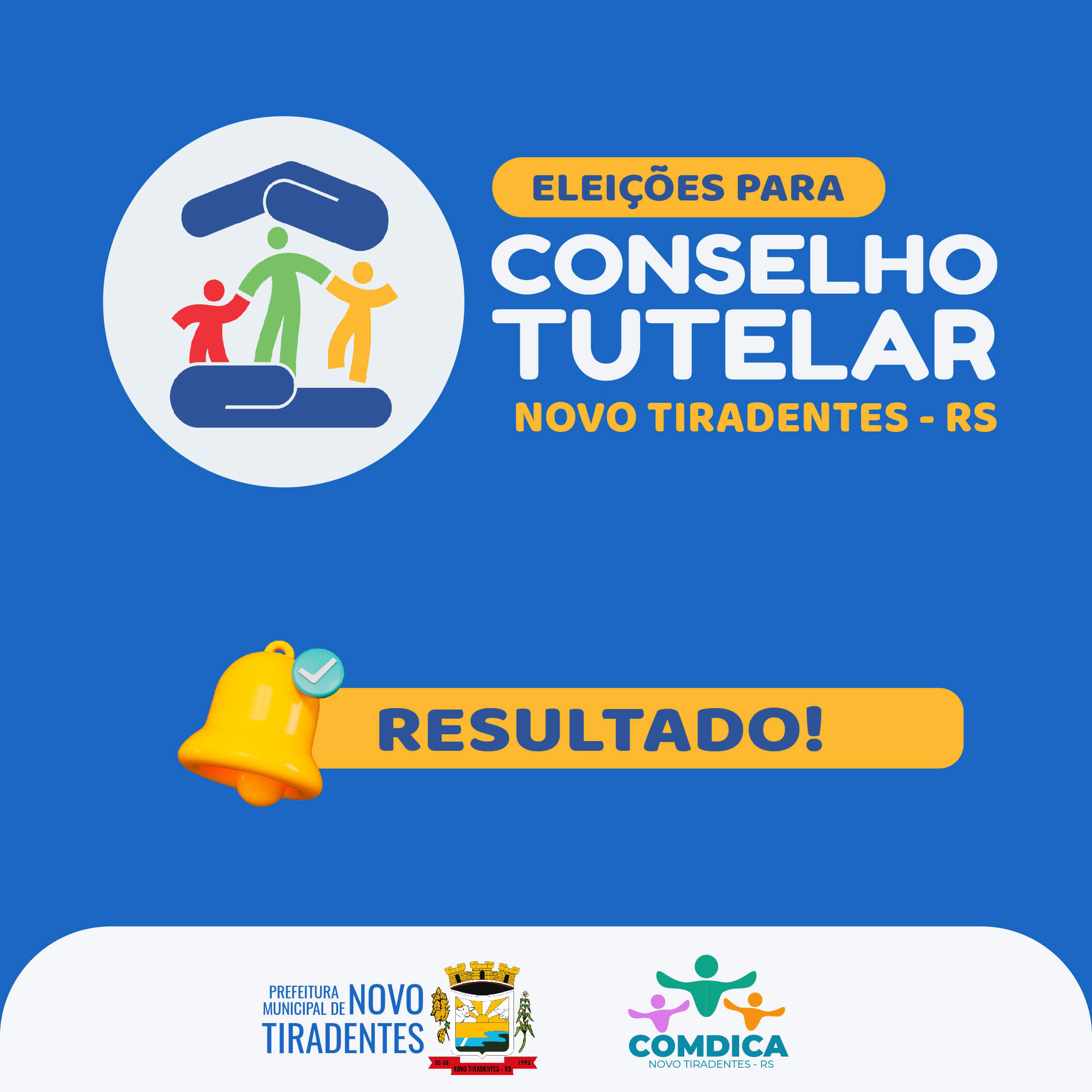 CONFIRA O RESULTADO DA ELEIÇÃO DO CONSELHO TUTELAR DE NOVO TIRADENTES