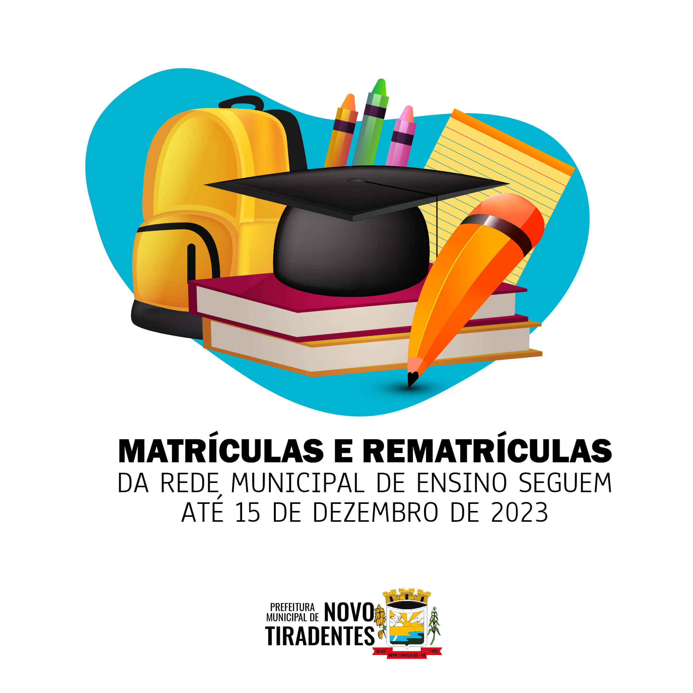 MATRÍCULAS E REMATRÍCULAS DA REDE MUNICIPAL DE ENSINO PODEM SER REALIZADAS ATÉ 15 DE DEZEMBRO
