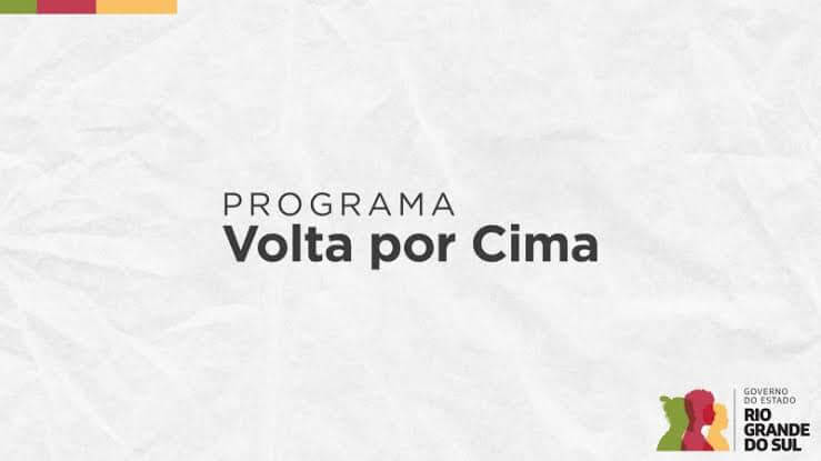 PROGRAMA VOLTA POR CIMA ESTÁ DISPONÍVEL PARA CADASTRO ATÉ O DIA 25 DE JANEIRO