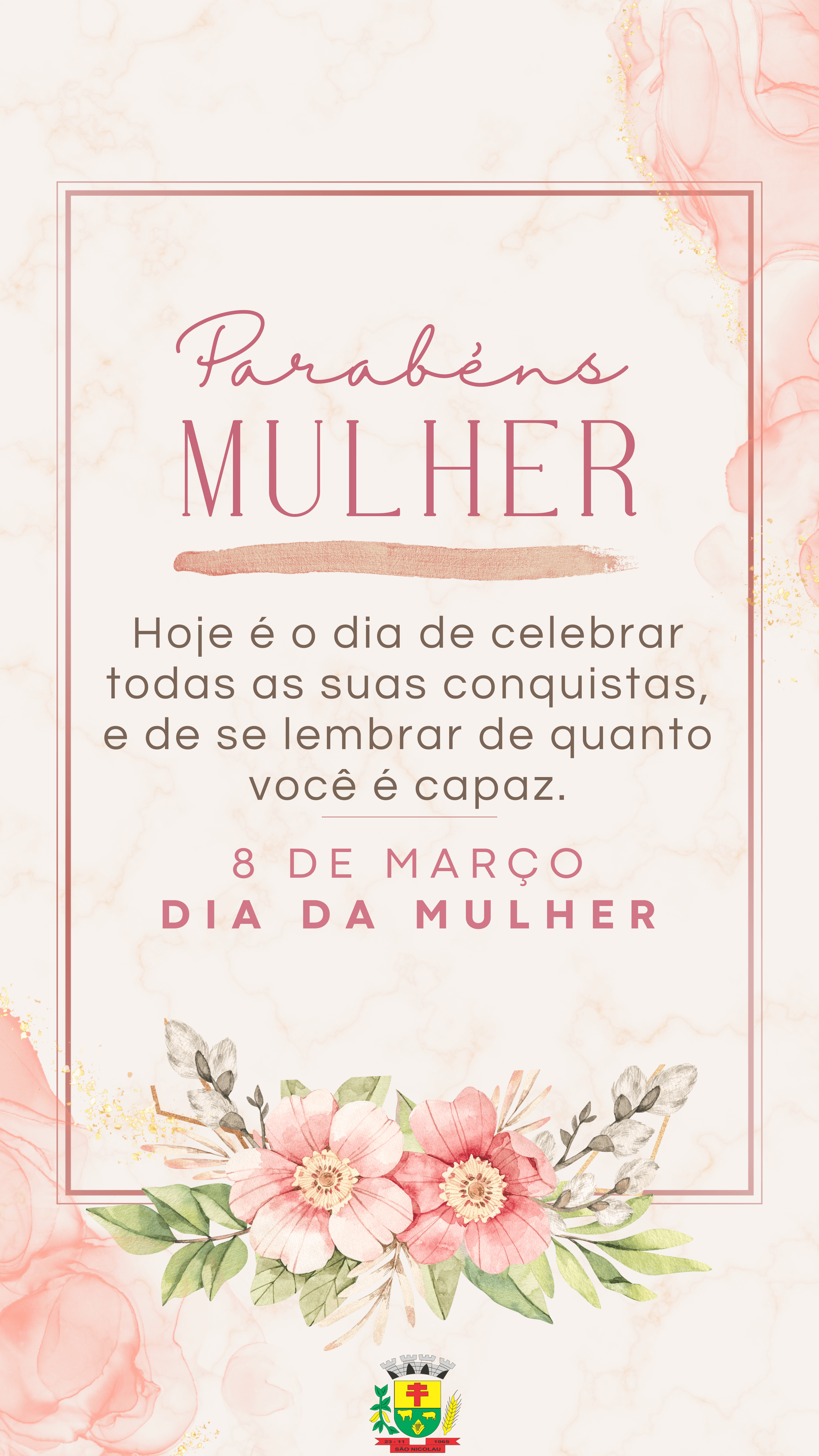 08 DE MARÇO DIA INTERNACIONAL DA MULHER