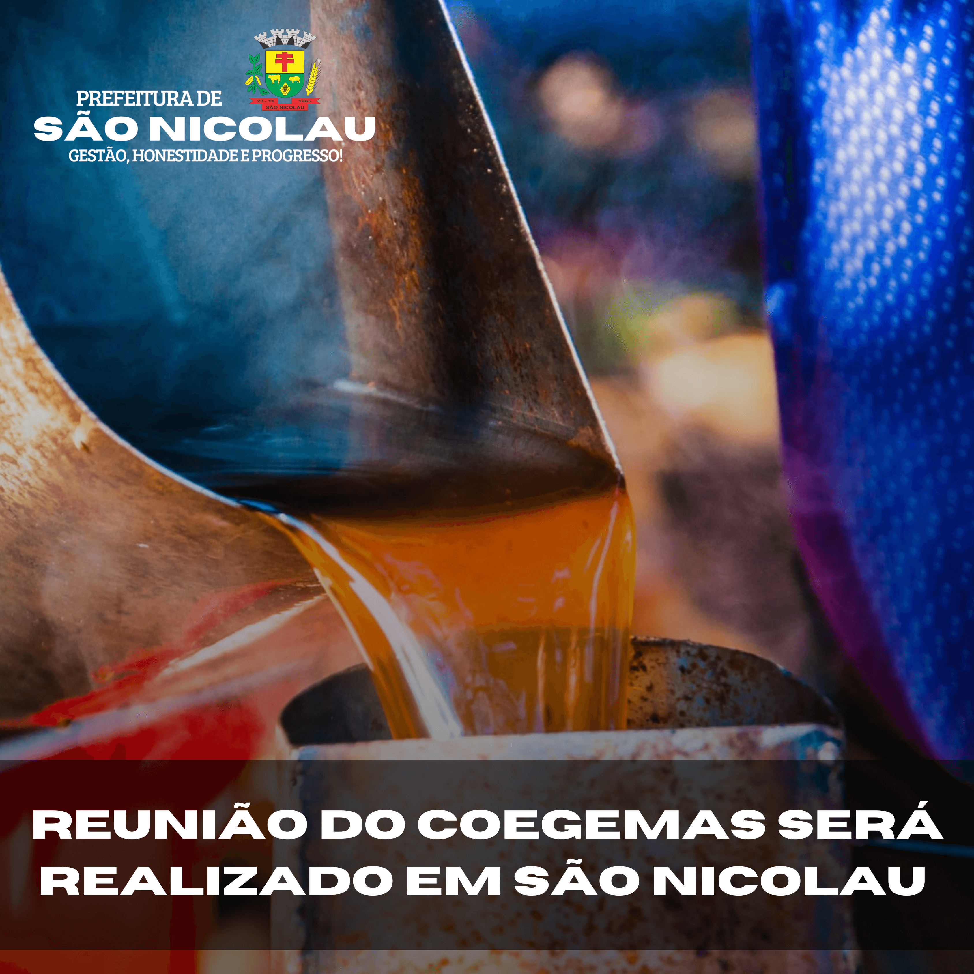 <p>REUNI&Atilde;O DO COEGEMAS SER&Aacute; REALIZADO EM S&Atilde;O NICOLAU</p>