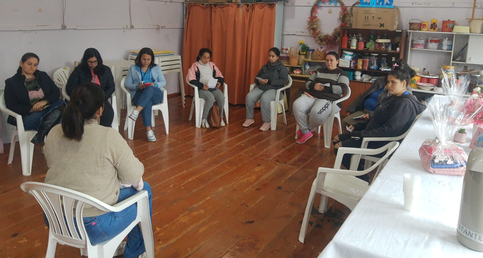 <p>ENCONTRO DE GESTANTES DO CRAS COM A REDE BEM CUIDAR</p>