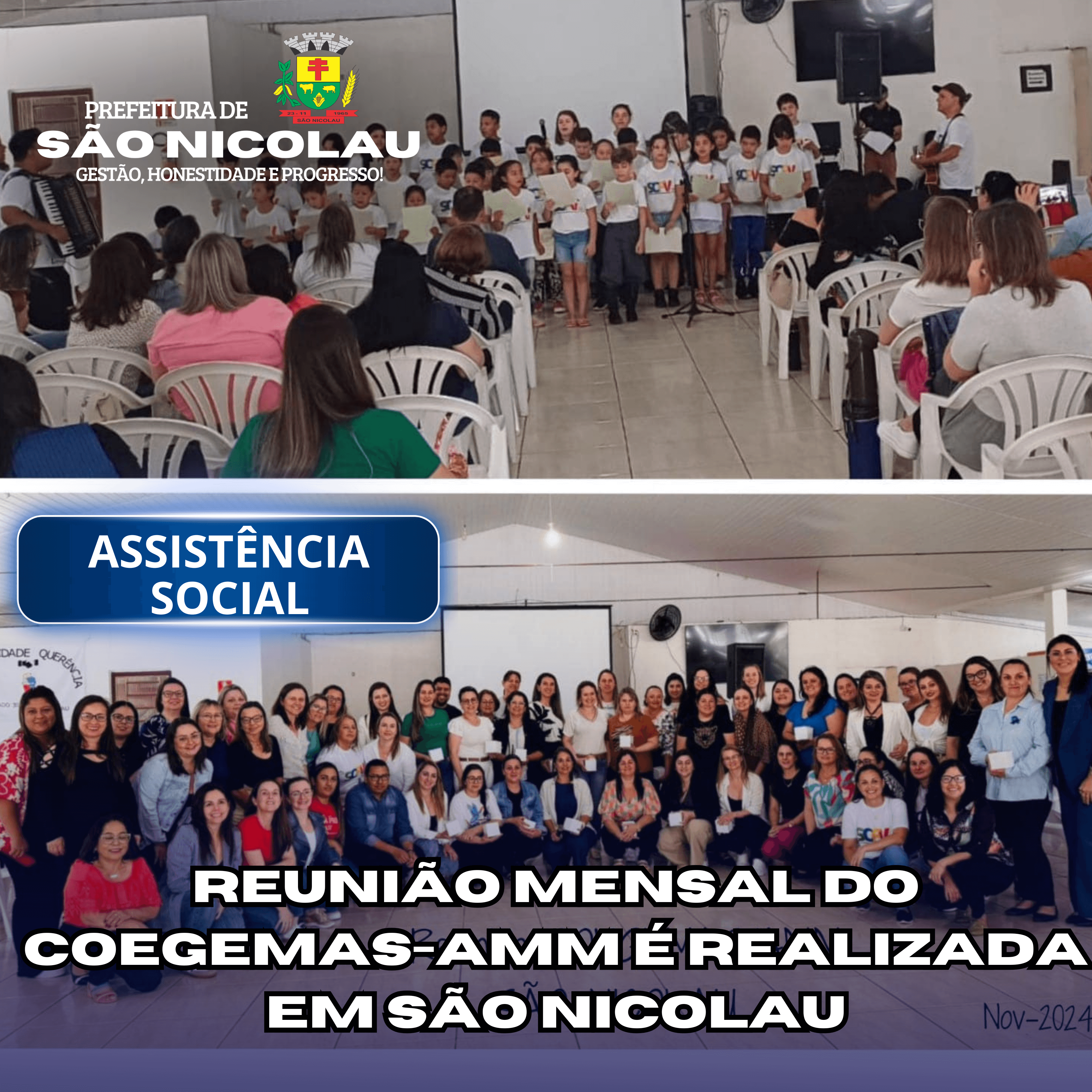 <p>REUNI&Atilde;O MENSAL DO COEGEMAS-AMM &Eacute; REALIZADA EM S&Atilde;O NICOLAU</p>