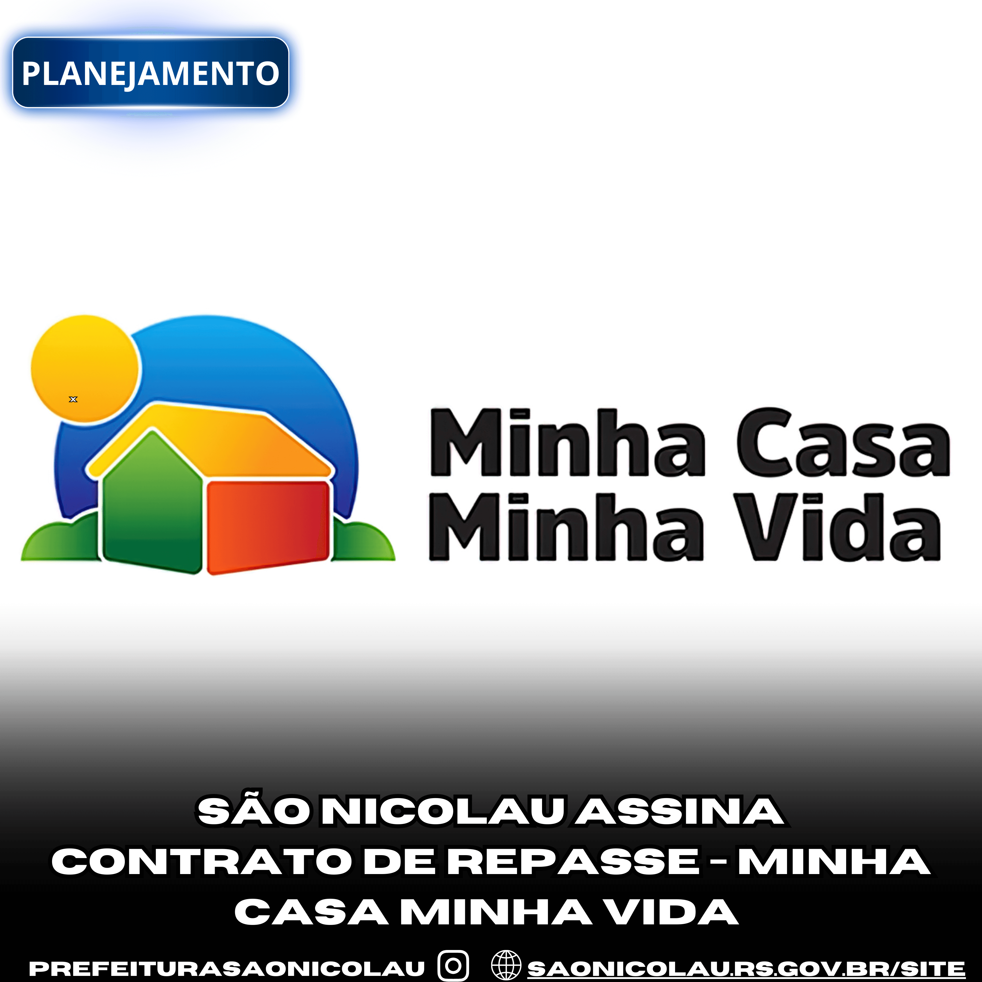 <p>S&Atilde;O NICOLAU ASSINA CONTRATO DE REPASSE - MINHA CASA MINHA VIDA</p>