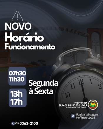 <p>NOVO HOR&Aacute;RIO DE ATENDIMENTO E FERIADO DE CARNAVAL</p>