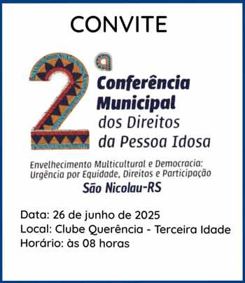 <p><strong data-start="115" data-end="172">II Confer&ecirc;ncia Municipal dos Direitos da Pessoa Idosa</strong></p>