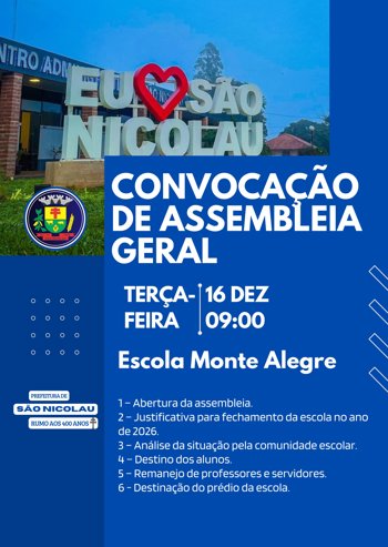 <div dir="auto">&nbsp;</div>
<div dir="auto">EDITAL DE CONVOCA&Ccedil;&Atilde;O DE ASSEMBLEIA GERAL N&ordm; 002/2025</div>
