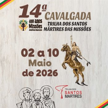 <p>🐎 <strong>S&atilde;o Nicolau recebe a 14&ordf; Cavalgada dos Santos M&aacute;rtires das Miss&otilde;es</strong></p>