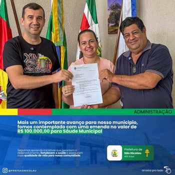 <p><strong>📢 Mais um importante avan&ccedil;o para a sa&uacute;de do nosso munic&iacute;pio!</strong></p>