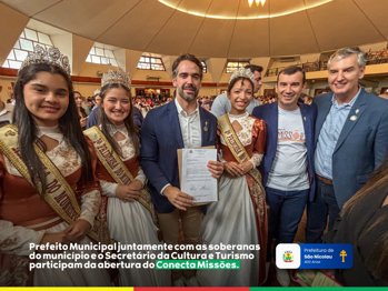 <p><strong>📢 S&atilde;o Nicolau esteve presente na abertura do Conecta Miss&otilde;es</strong></p>