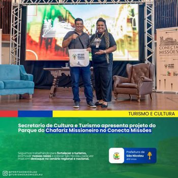 <strong>📢 O Secret&aacute;rio de Cultura e Turismo apresentou o projeto do Parque do Chafariz Missioneiro durante o Conecta Miss&otilde;es</strong>