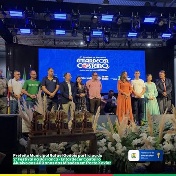 <strong>📢 O prefeito municipal participou do 2&ordm; Festival na Barranca &ndash; Entardecer Costeiro</strong>