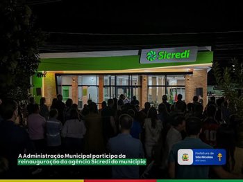 <strong>📢 A Administra&ccedil;&atilde;o Municipal marcou presen&ccedil;a na reinaugura&ccedil;&atilde;o da ag&ecirc;ncia do Sicredi em nosso munic&iacute;pio</strong>