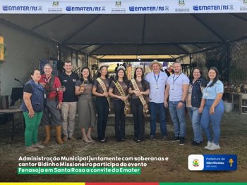 <strong>📢 A Administração Municipal de São Nicolau esteve presente na Fenasoja, em Santa Rosa, a convite da Emater/Rs.</strong>