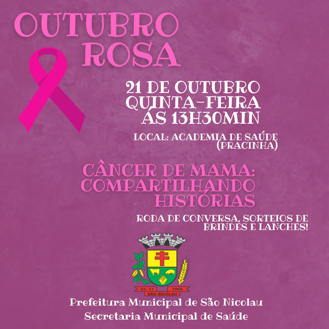 SEC DE SAÚDE ORGANIZA EVENTO OUTUBRO ROSA