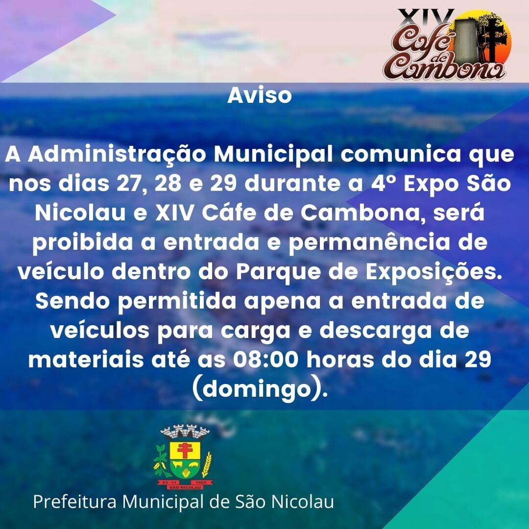 AVISO SOBRE IV EXPO E XIV CAFÉ DE CAMBONA!