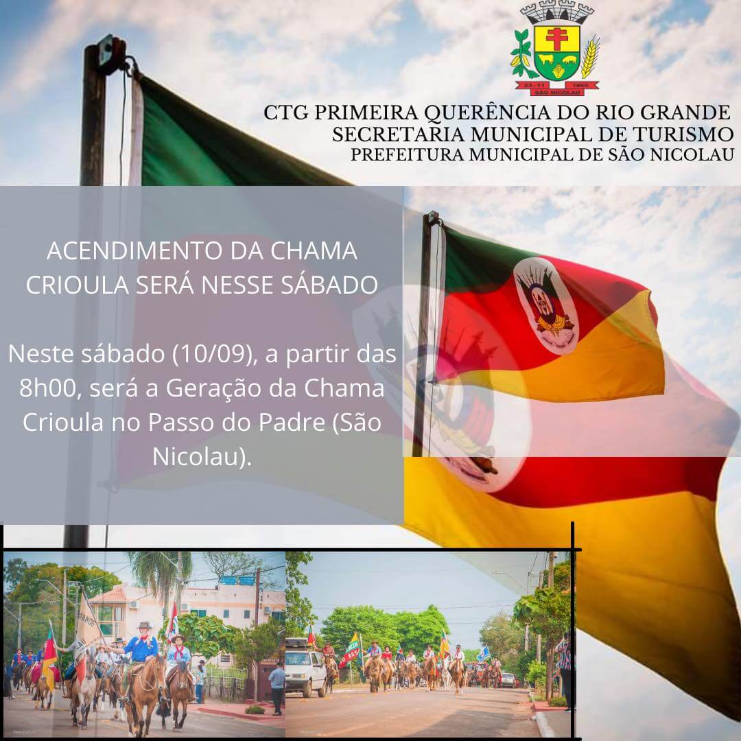 ACENDIMENTO DA CHAMA CRIOULA