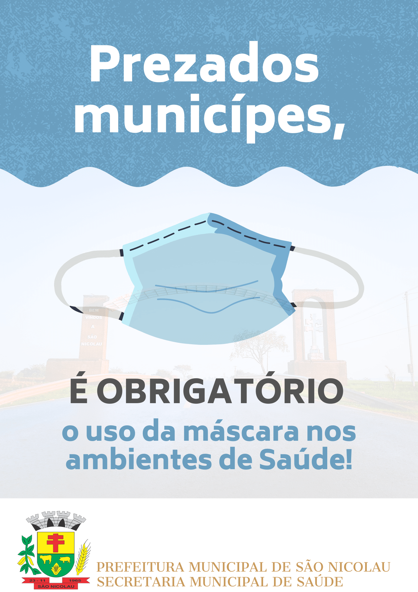 USO DE MÁSCARA TORNA-SE OBRIGATÓRIO EM LOCAIS DA SAÚDE