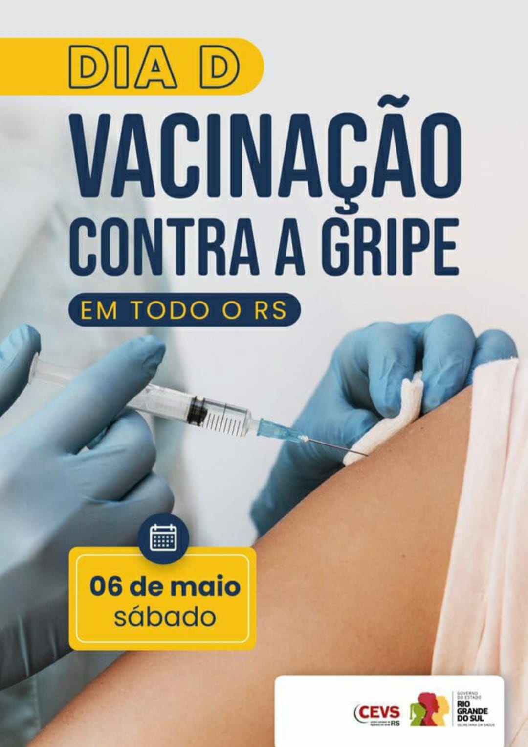 ATENÇÃO AO DIA "D" DA CAMPANHA NACIONAL DE VACINAÇÃO CONTRA A GRIPE