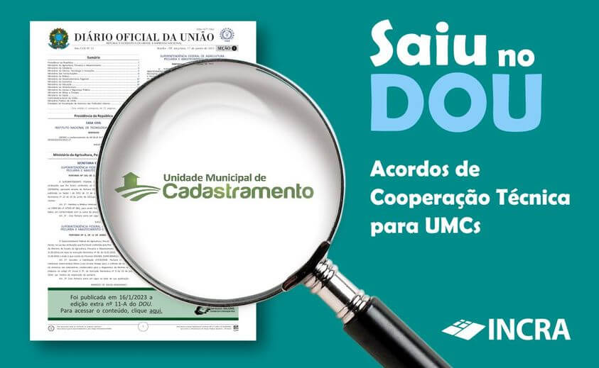 OITO PARCERIAS PARA O FUNCIONAMENTO DE UNIDADES MUNICIPAIS DE CADASTRAMENTO FORAM PUBLICADAS NO DIÁRIO OFICIAL DA UNIÃO 