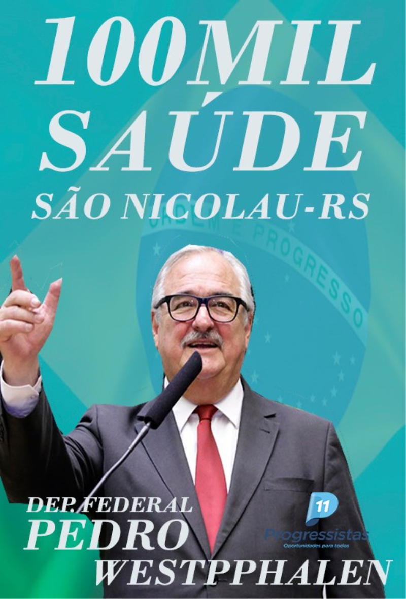 Emenda Parlamentar no valor de 100 mil reais do deputado federal Pedro Westpphalen 