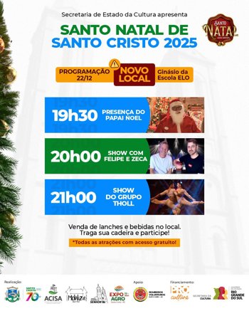 <p>&Uacute;ltima noite de apresenta&ccedil;&otilde;es do Santo Natal de Santo Cristo!</p>