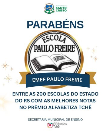 <p>𝗘𝗦𝗖𝗢𝗟𝗔 𝗣𝗔𝗨𝗟𝗢 𝗙𝗥𝗘𝗜𝗥𝗘 𝗦𝗘 𝗗𝗘𝗦𝗧𝗔𝗖𝗔 𝗖𝗢𝗠𝗢 𝗨𝗠𝗔 𝗗𝗔𝗦 𝟮𝟬𝟬 𝗘𝗦𝗖𝗢𝗟𝗔𝗦 𝗖𝗢𝗠 𝗢𝗦 𝗥𝗘𝗦𝗨𝗟𝗧𝗔𝗗𝗢𝗦 𝗠𝗔𝗜𝗦 𝗣𝗥𝗢𝗠𝗜𝗦𝗦𝗢𝗥𝗘𝗦 𝗗𝗢 𝗥𝗦</p>