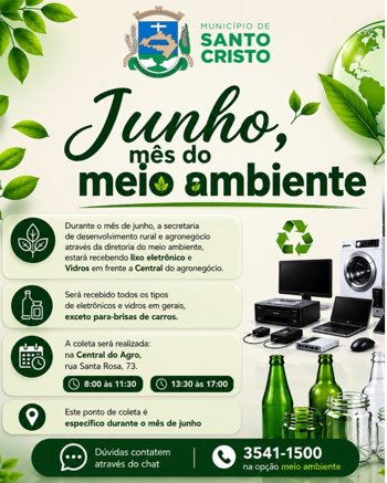 🌿 Junho &eacute; o m&ecirc;s do Meio Ambiente🌿