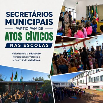 𝗦𝗲𝗰𝗿𝗲𝘁𝗮́𝗿𝗶𝗼𝘀 𝗠𝘂𝗻𝗶𝗰𝗶𝗽𝗮𝗶𝘀 𝗽𝗮𝗿𝘁𝗶𝗰𝗶𝗽𝗮𝗺 𝗱𝗲 𝗔𝘁𝗼𝘀 𝗖𝗶́𝘃𝗶𝗰𝗼𝘀 𝗻𝗮𝘀 𝗘𝘀𝗰𝗼𝗹𝗮𝘀
