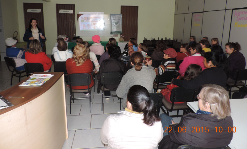  Palestra abordou o tema Saúde da Mulher