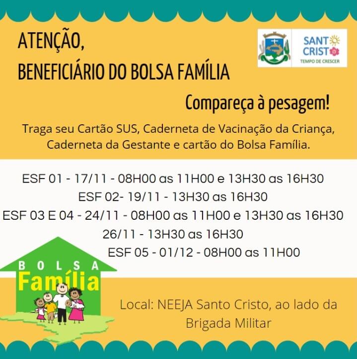 Pesagem - Bolsa família